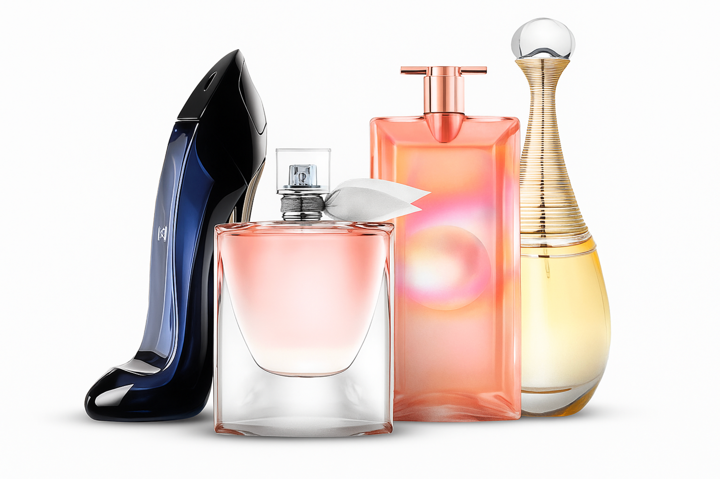 ZAPLAŤTE ZA 1 A ZÍSKAJTE 4! Exkluzívna sada prémiových dámskych parfumov: Good Girl, La Vie Est Belle, Lancôme Idôle a J'adore (Eau de Parfum, každý 100 ml)