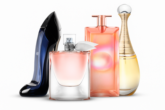 ZAPLAŤTE ZA 1 A ZÍSKAJTE 4! Exkluzívna sada prémiových dámskych parfumov: Good Girl, La Vie Est Belle, Lancôme Idôle a J'adore (Eau de Parfum, každý 100 ml)